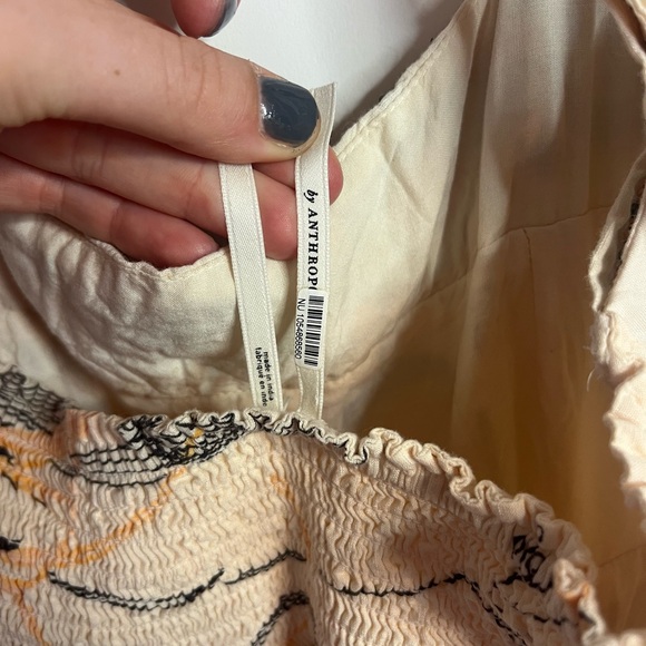 Anthropologie Square Neck Floral Embellished Maxi Dress 🩷 Size Small 🩷 - Picture 7 of 7